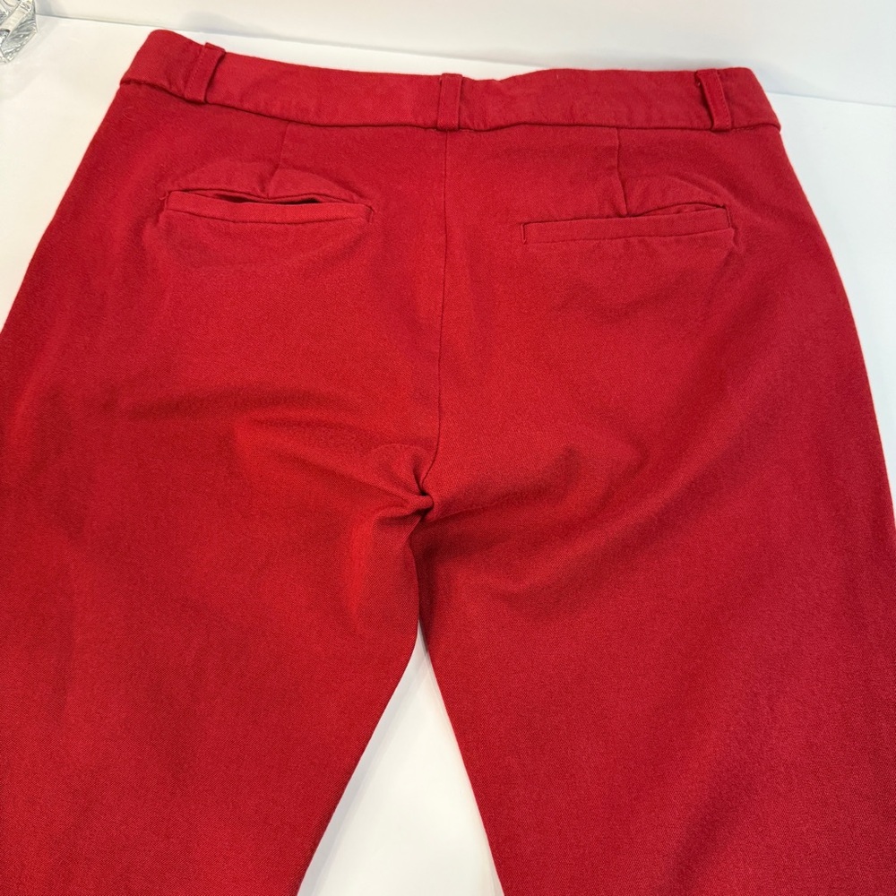 Banana Republic Sloan Red 💋Skinny Pants 💋Size 4 Stretch Career 💋 Chic - Picture 3 of 16